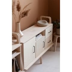Vetta, Ahşap, Dolap Ve Konsol, 140x90, Natural Renk, CPT4697-140