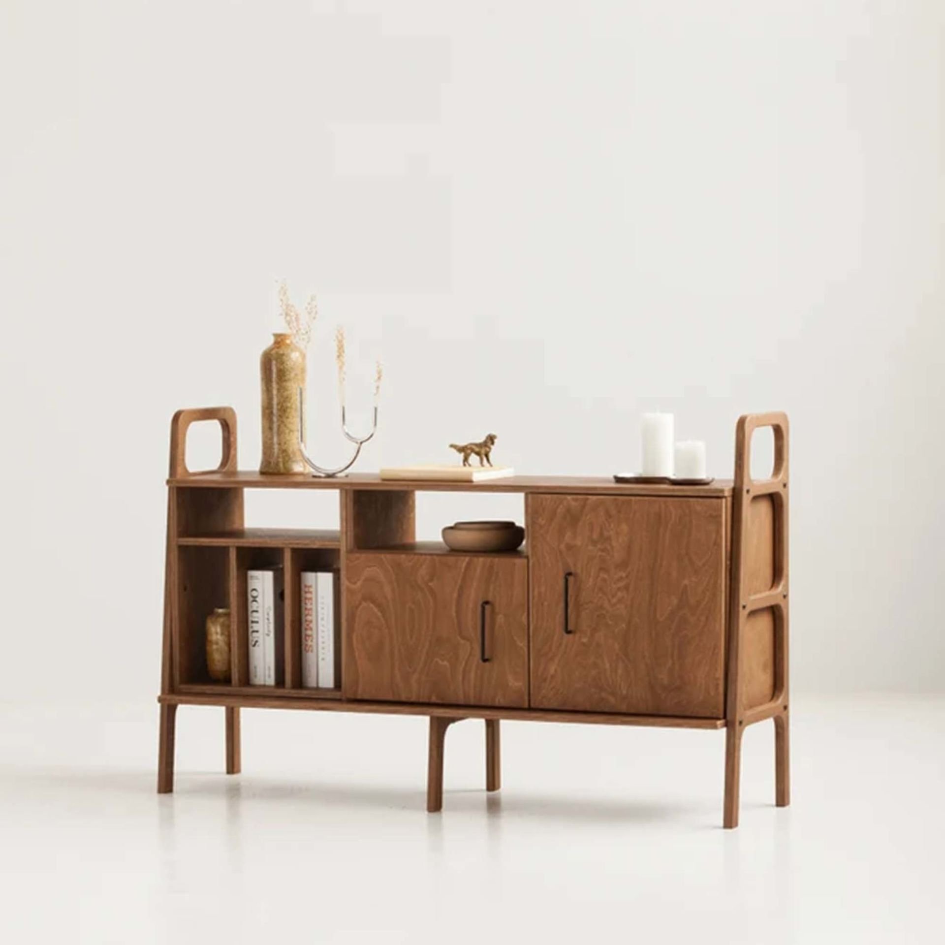 Roble, Ahşap, Dolap Ve Konsol, 140x90, Tik Renk, CPT4716-140