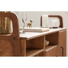 Roble, Ahşap, Dolap Ve Konsol, 140x90, Tik Renk, CPT4716-140