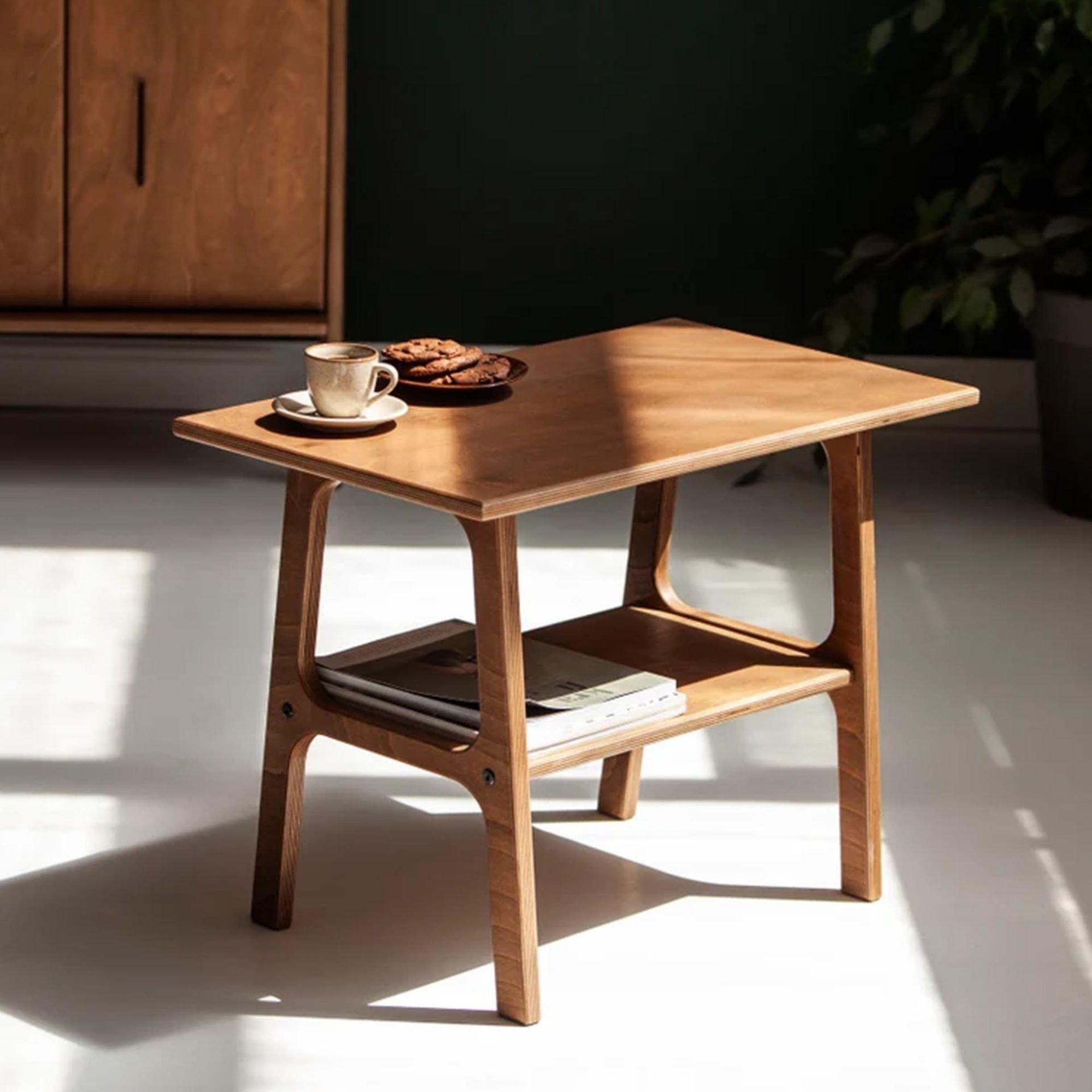 Voile, Ahşap Orta Sehpa, Coffee Table, 50x35