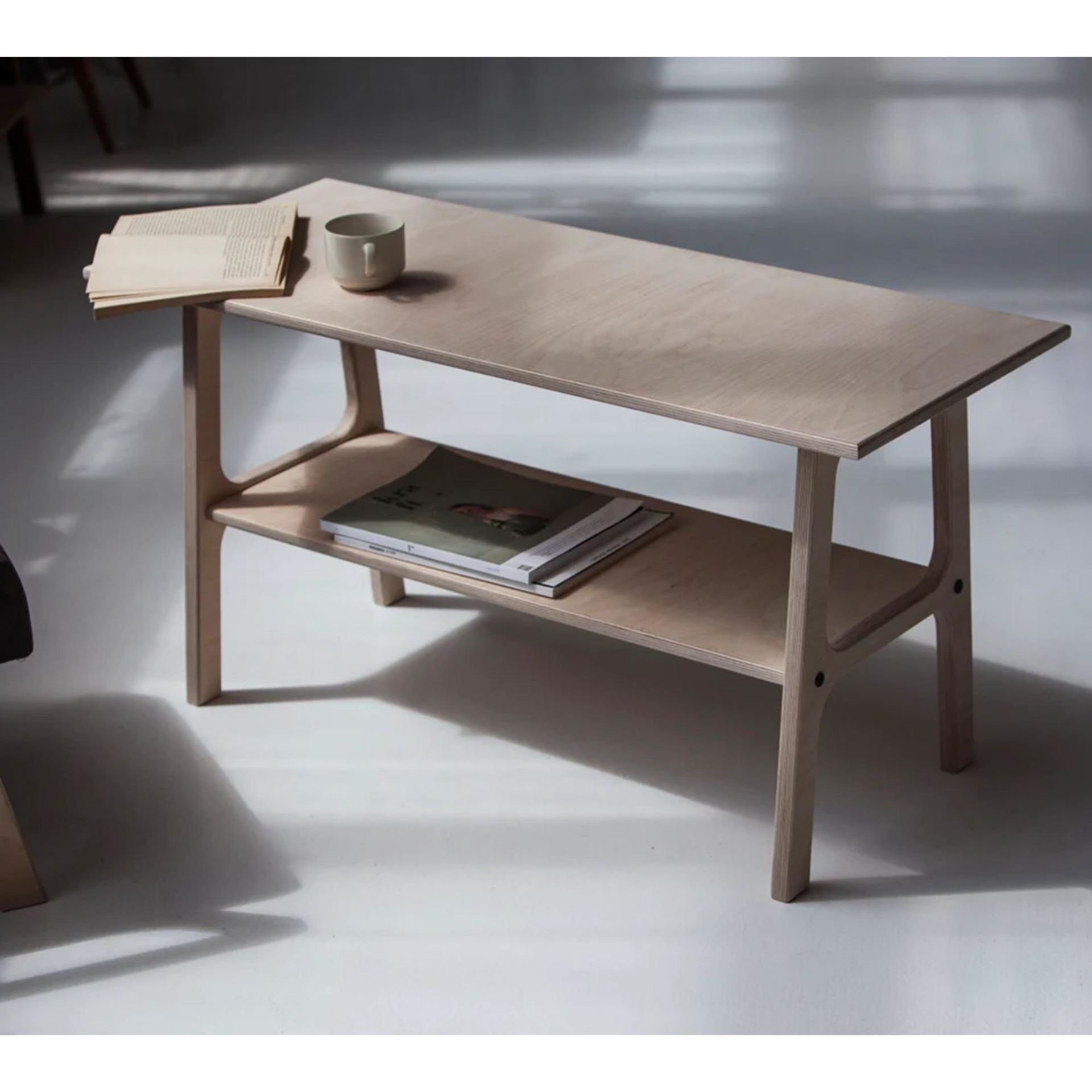 Puerta, Ahşap Orta Sehpa, Coffe Table, 100x50, Ceviz Renk, CPT4743-100