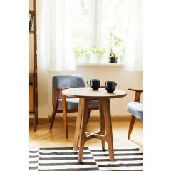 Breva, Ahşap Orta Sehpa, Coffe Table, 60x60