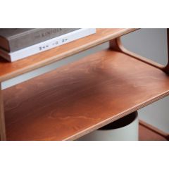 Fresco, Ahşap Kitaplık ve Raf Ünitesi, 280x190, Tik Renk, CPT4757-280