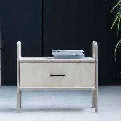 Tale, Ahşap, Çekmeceli Natural Renk, 75x65, Komodin, CPT4769-75