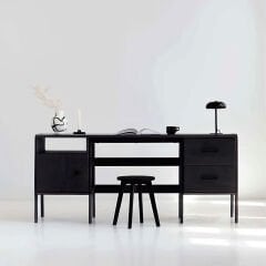 Terra Ahşap Çalışma Masası 180X60 Siyah Renk CPT4640-180