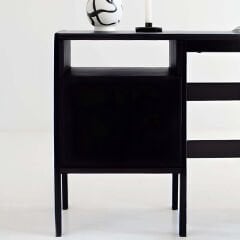 Terra Ahşap Çalışma Masası 180X60 Siyah Renk CPT4640-180