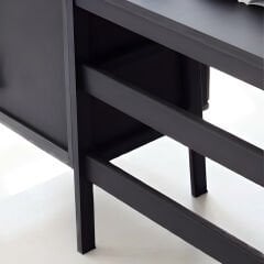 Terra Ahşap Çalışma Masası 180X60 Siyah Renk CPT4640-180