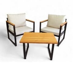 Rosa Bahçe Takımı 1+1+Sehpa CPT5547-75