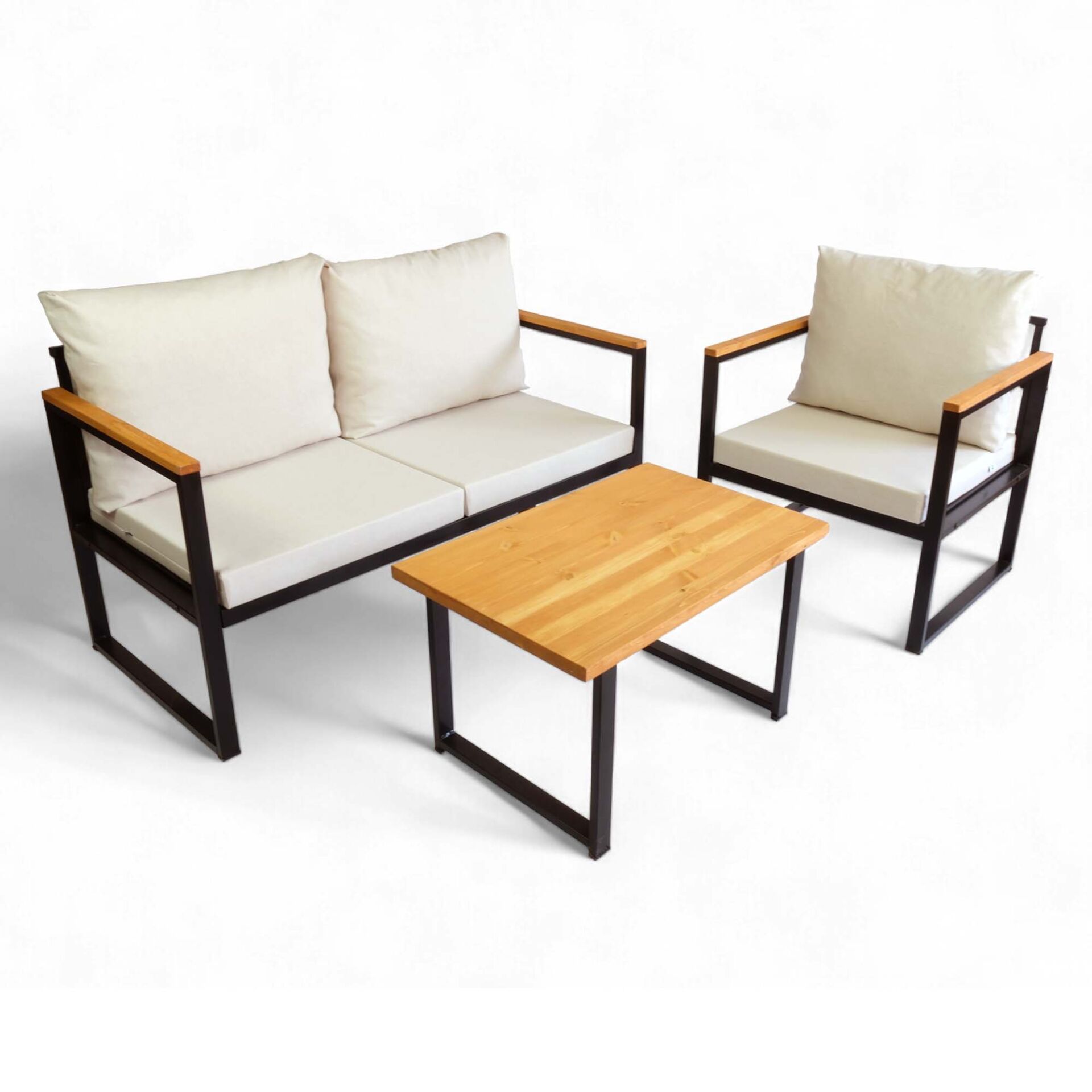 Rosa Bahçe Takımı 2+1+Sehpa CPT5549-130