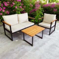 Rosa Bahçe Takımı 2+1+Sehpa CPT5549-130