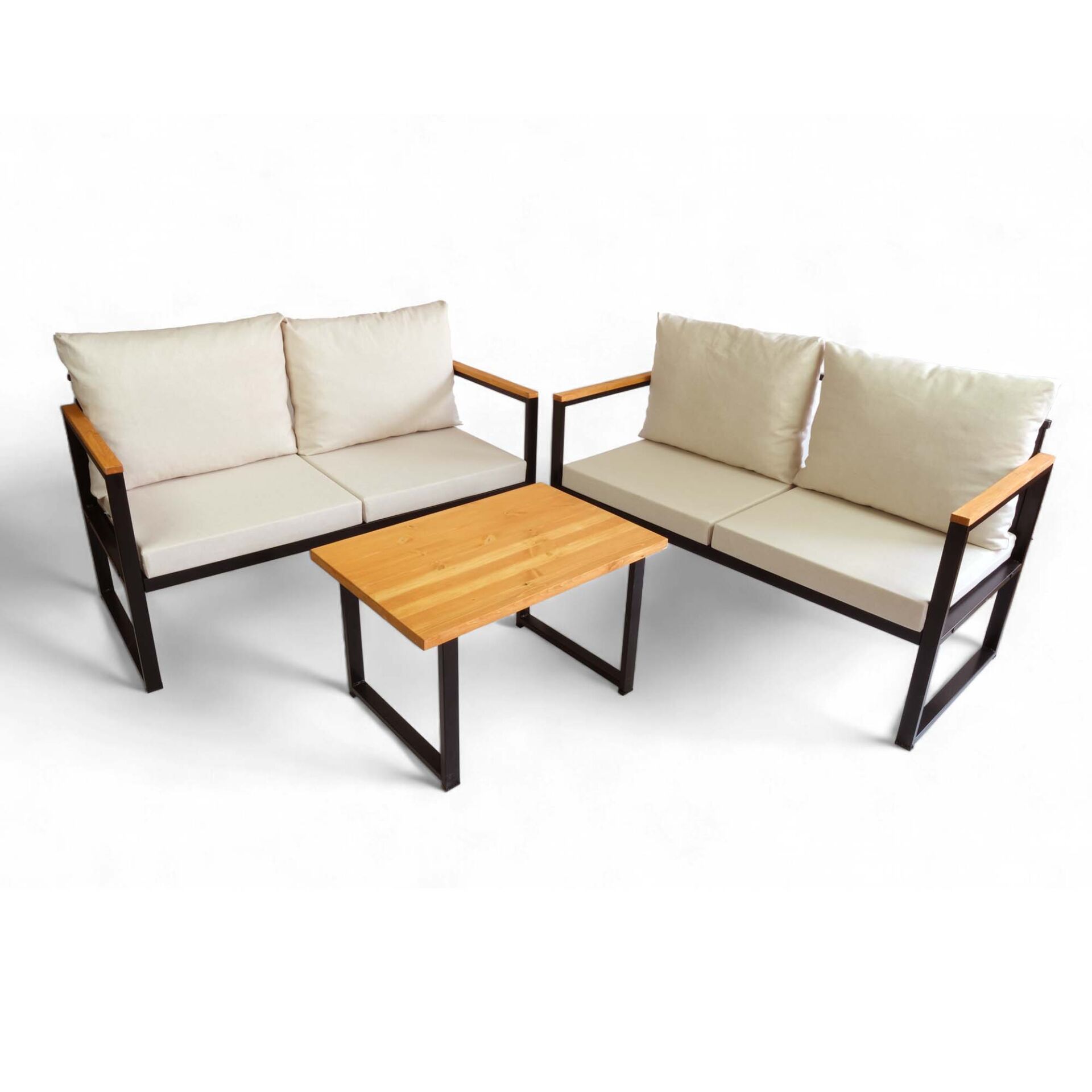 Rosa Bahçe Takımı 2+2+Sehpa CPT5550-130