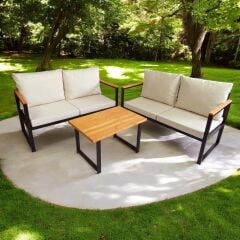 Rosa Bahçe Takımı 2+2+Sehpa CPT5550-130