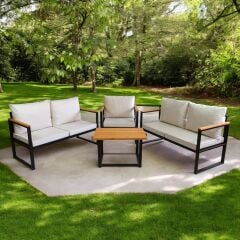 Rosa Bahçe Takımı 2+2+1+Sehpa CPT5554-130