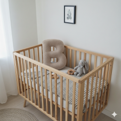 Litera, B Harfi, Yastık, Kırlent, Elyaf Dolgulu, Welsoft Kumaş, 40 Cm