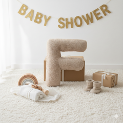 Litera, F Harfi, Yastık, Kırlent, Elyaf Dolgulu, Welsoft Kumaş, 40 Cm