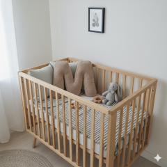 Litera, M Harfi, Yastık, Kırlent, Elyaf Dolgulu, Welsoft Kumaş, 40 Cm