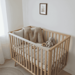 Litera, M Harfi, Yastık, Kırlent, Elyaf Dolgulu, Welsoft Kumaş, 40 Cm