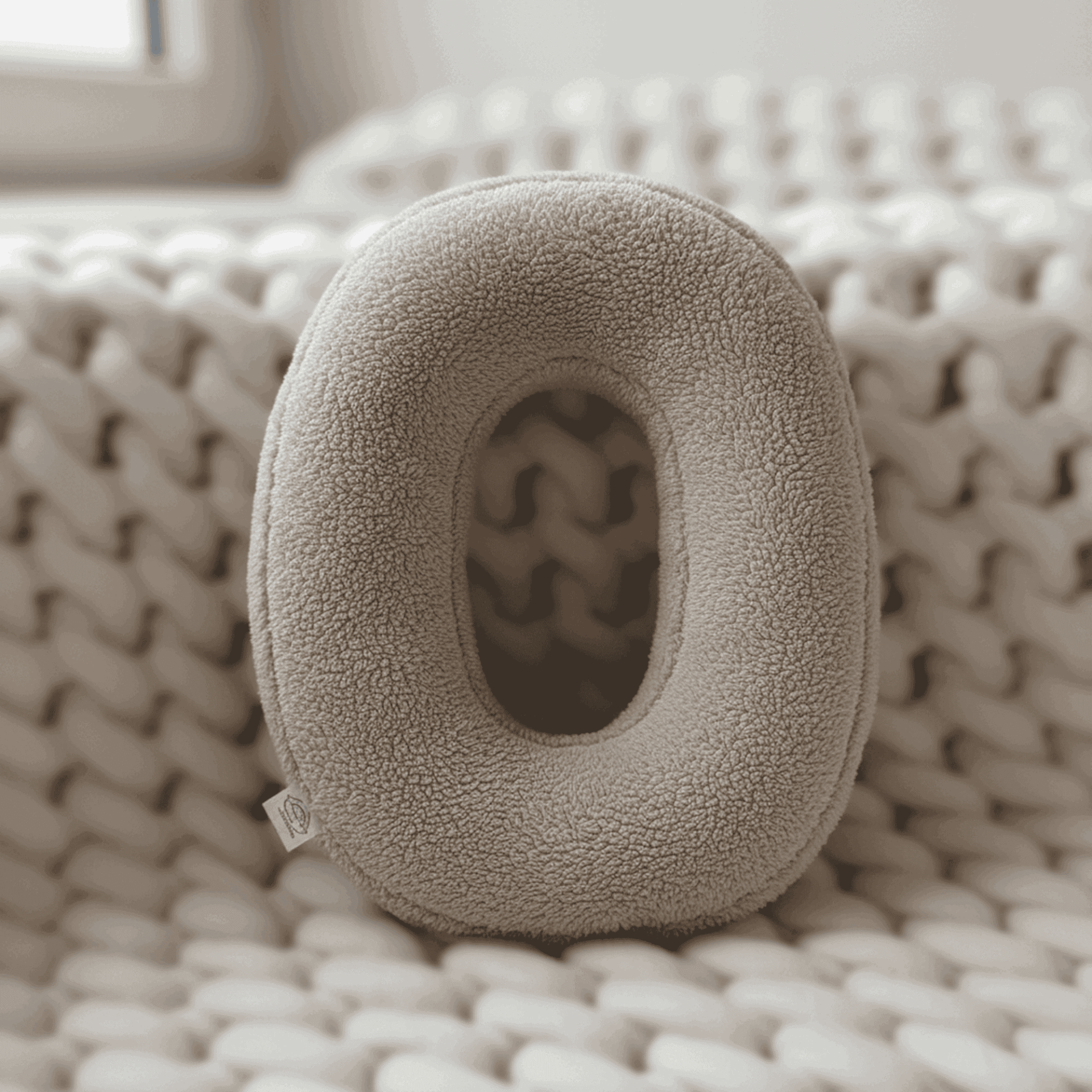 Litera, O Harfi, Yastık, Kırlent, Elyaf Dolgulu, Welsoft Kumaş, 40 Cm