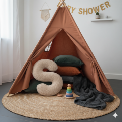 Litera, S Harfi, Yastık, Kırlent, Elyaf Dolgulu, Welsoft Kumaş, 40 Cm