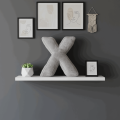 Litera, X Harfi, Yastık, Kırlent, Elyaf Dolgulu, Welsoft Kumaş, 40 Cm