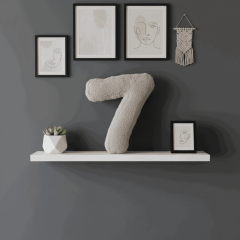 Morbido 7 Rakamı, Yastık, Kırlent, Elyaf Dolgulu, Welsoft , 40 Cm