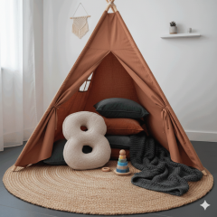 Morbido 8 Rakamı, Yastık, Kırlent, Elyaf Dolgulu, Welsoft , 40 Cm