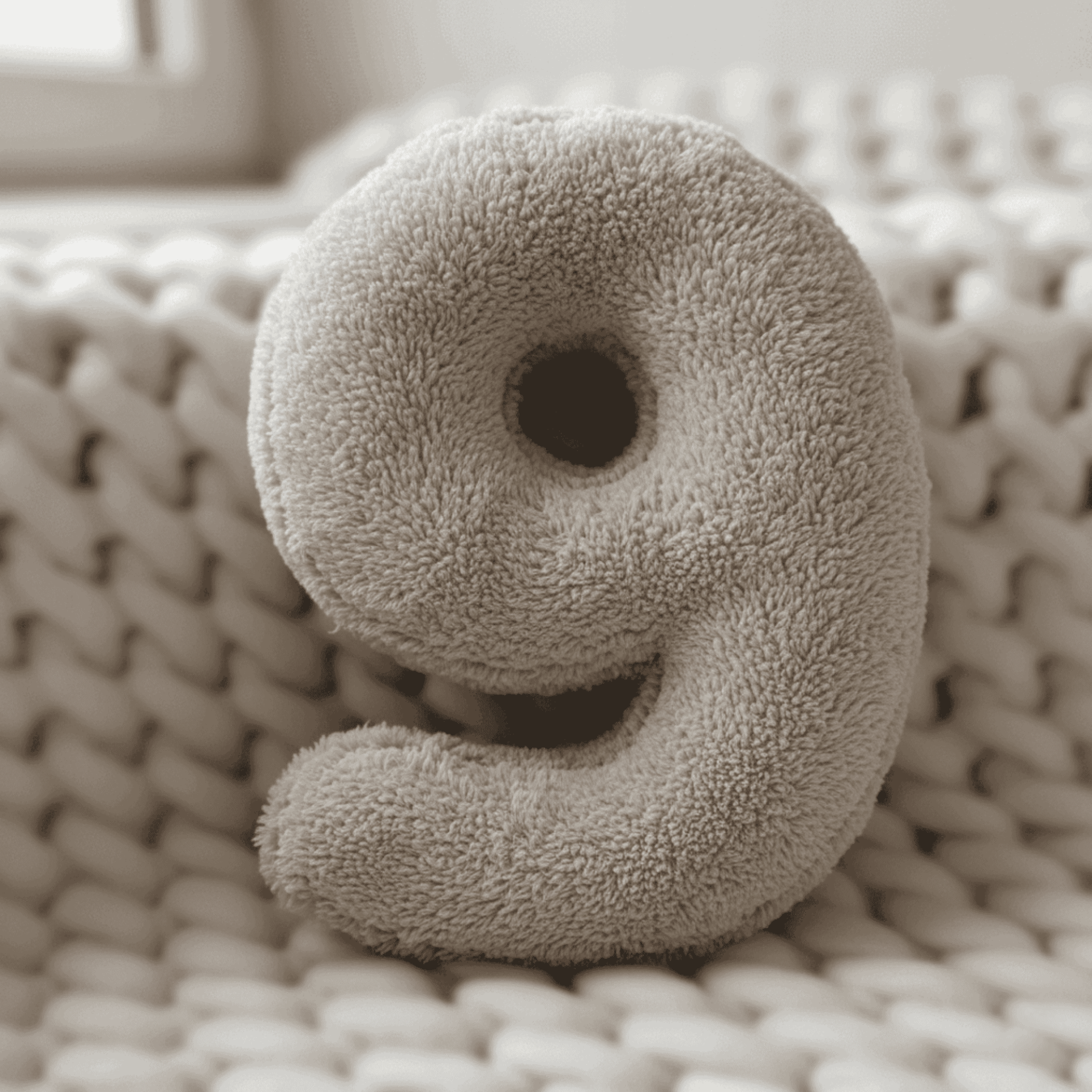 Morbido 9 Rakamı, Yastık, Kırlent, Elyaf Dolgulu, Welsoft , 40 Cm