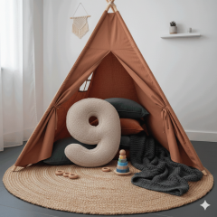 Morbido 9 Rakamı, Yastık, Kırlent, Elyaf Dolgulu, Welsoft , 40 Cm