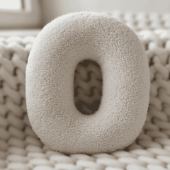 Morbido 0 Rakamı, Yastık, Kırlent, Elyaf Dolgulu, Welsoft , 40 Cm