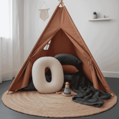 Morbido 0 Rakamı, Yastık, Kırlent, Elyaf Dolgulu, Welsoft , 40 Cm