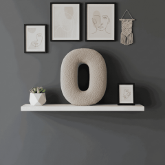 Morbido 0 Rakamı, Yastık, Kırlent, Elyaf Dolgulu, Welsoft , 40 Cm