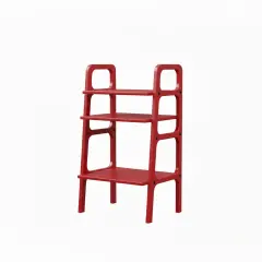 Aria, Ahşap Kitaplık Ve Pikap Standı, Kırmızı Renk