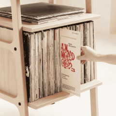 Aria, Ahşap Kitaplık Ve Pikap Standı, Natural Renk