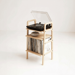 Aria, Ahşap Kitaplık Ve Pikap Standı, Natural Renk