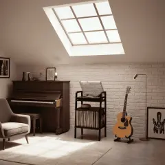 Aria, Ahşap Kitaplık Ve Pikap Standı, Siyah Renk