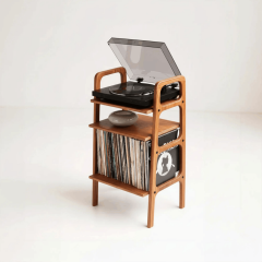 Aria, Ahşap Kitaplık Ve Pikap Standı, Tik Renk