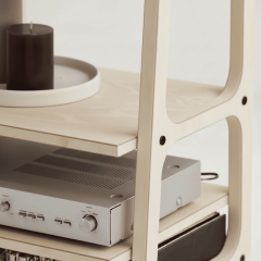 Vinilo, Ahşap, Kitaplık Ve Pikap Standı, Natural Renk