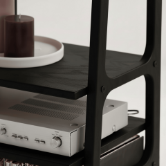 Vinilo, Ahşap, Kitaplık Ve Pikap Standı, Siyah Renk