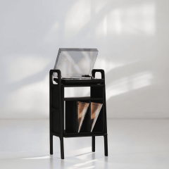 Lyric, Ahşap Kitaplık Ve Pikap Standı, Siyah Renk