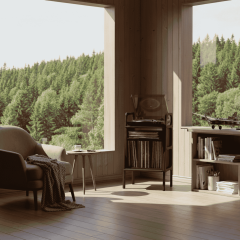 Lyric, Ahşap Kitaplık Ve Pikap Standı, Siyah Renk