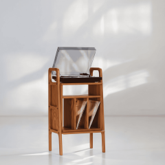 Lyric, Ahşap Kitaplık Ve Pikap Standı, Tik Renk