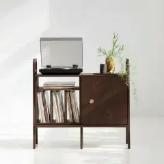 Black, Ahşap, 100x90, Dolap Ve Pikap Standı, Ceviz Renk