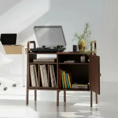 Black, Ahşap, 100x90, Dolap Ve Pikap Standı, Ceviz Renk