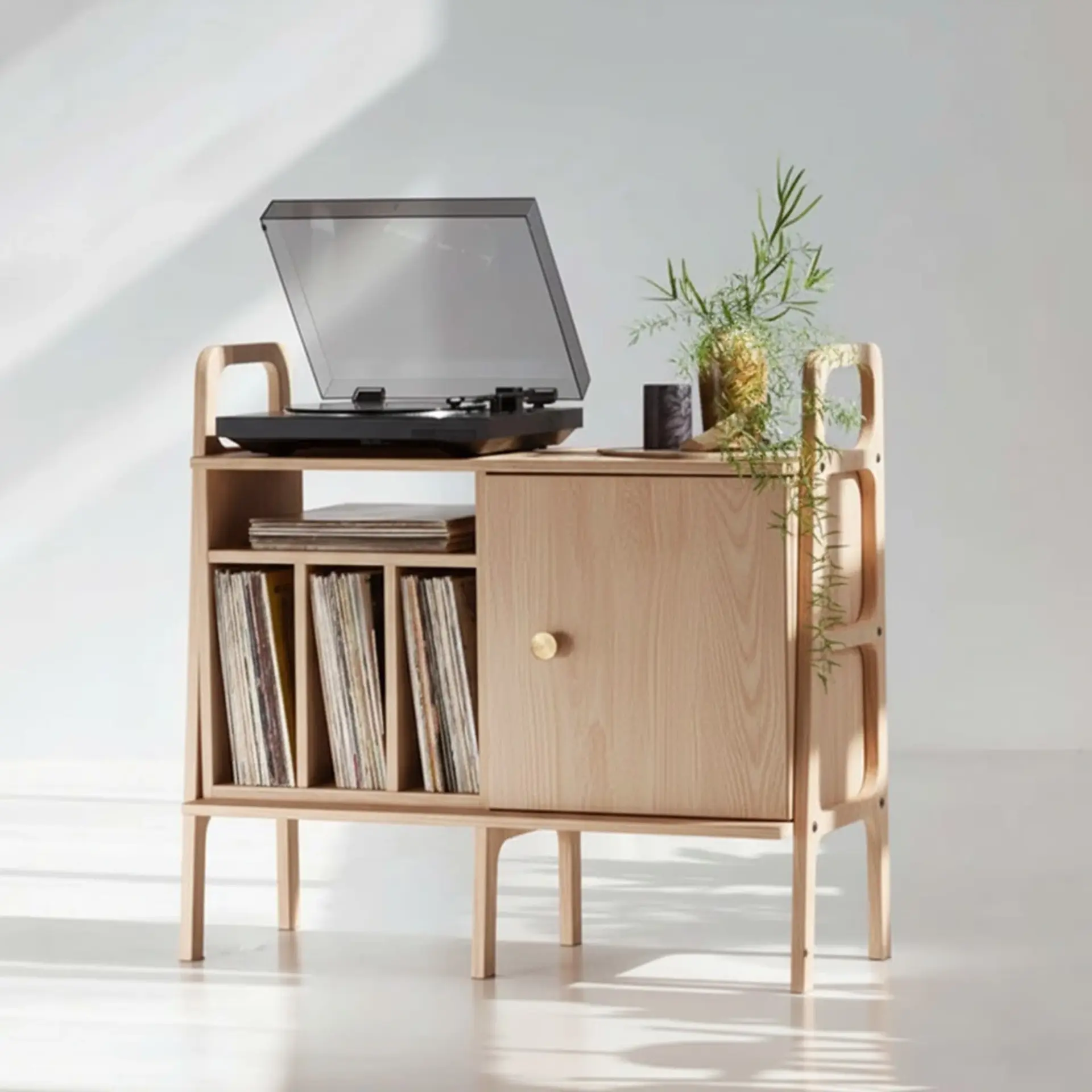 Black, Ahşap, 100x90, Dolap Ve Pikap Standı, Natural Renk