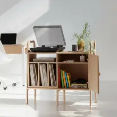 Black, Ahşap, 100x90, Dolap Ve Pikap Standı, Natural Renk