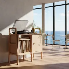 Black, Ahşap, 100x90, Dolap Ve Pikap Standı, Natural Renk