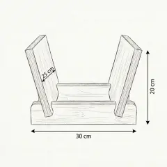 Vintra, Plak, Dergi, Gazete, Kitap İçin Modüler Raf, Natural Renk