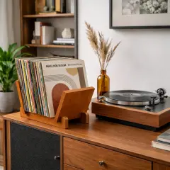 Vintra, Plak, Dergi, Gazete, Kitap İçin Modüler Raf, Tik Renk