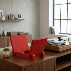 Vintra, Plak, Dergi, Gazete, Kitap İçin Modüler Raf, Kırmızı Renk