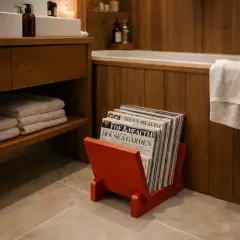 Vintra, Plak, Dergi, Gazete, Kitap İçin Modüler Raf, Kırmızı Renk